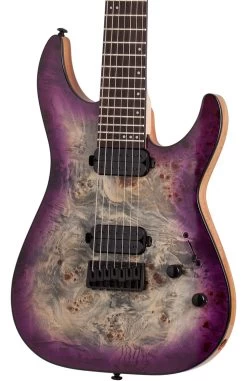 Schecter C-7 Pro In Aurora Burst