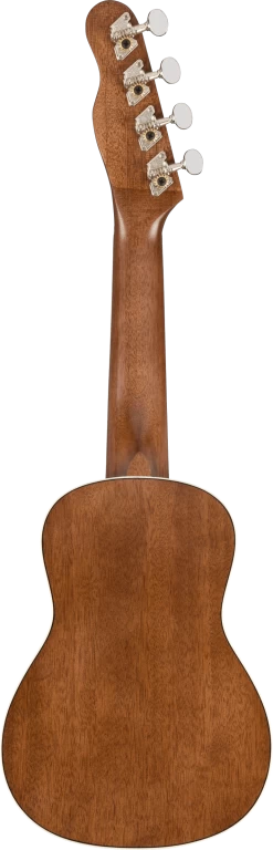 Fender Seaside Soprano Ukulele Pack In Natural Finish -Professional Guitar Store 380259 0971610022 gtr back 001 rl
