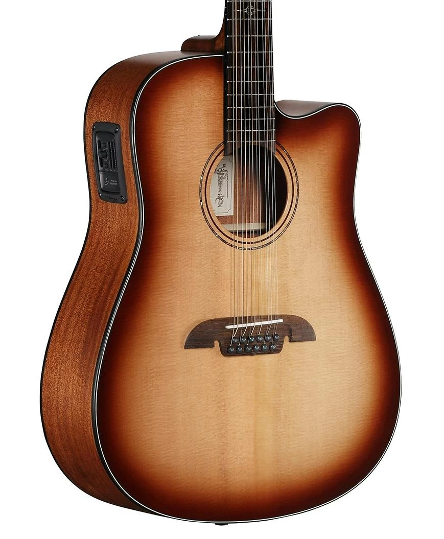 Alvarez AD6012CESHB Artist Dreadnought 12-String Electro Acoustic Guitar In Shadowburst 1 Alvarez AD6012CESHB Artist Dreadnought 12-String Electro Acoustic Guitar In Shadowburst