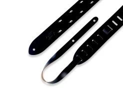 Levy's Chrome-tan Leather Lightning Bolt Punch Out Guitar Strap In Black 5 Levy's Chrome-tan Leather Lightning Bolt Punch Out Guitar Strap In Black -Professional Guitar Store 389129 1586429059020