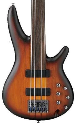 Ibanez SRF705 5 String Fretless Bass In Brown Burst Flat -Professional Guitar Store 389637 SRF705 BBF