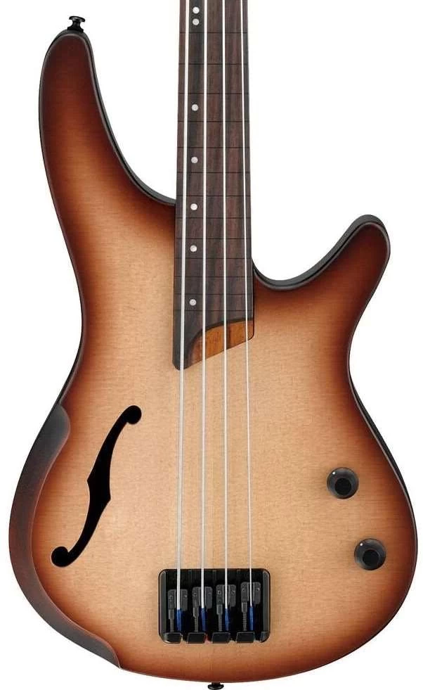 Ibanez SRH500F-NNF Fretless Bass In Natural Browned Burst Flat 2 Ibanez SRH500F-NNF Fretless Bass In Natural Browned Burst Flat - Image 2