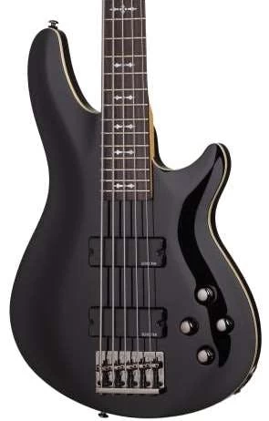 Schecter Omen-5 Bass Guitar In Gloss Black 7 Schecter Omen-5 Bass Guitar In Gloss Black - Image 7