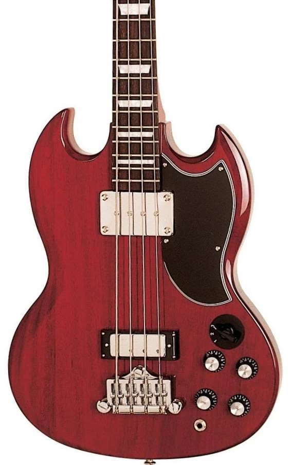 Epiphone EB3 SG Bass Cherry Chrome Hardware 4 Epiphone EB3 SG Bass Cherry Chrome Hardware - Image 4