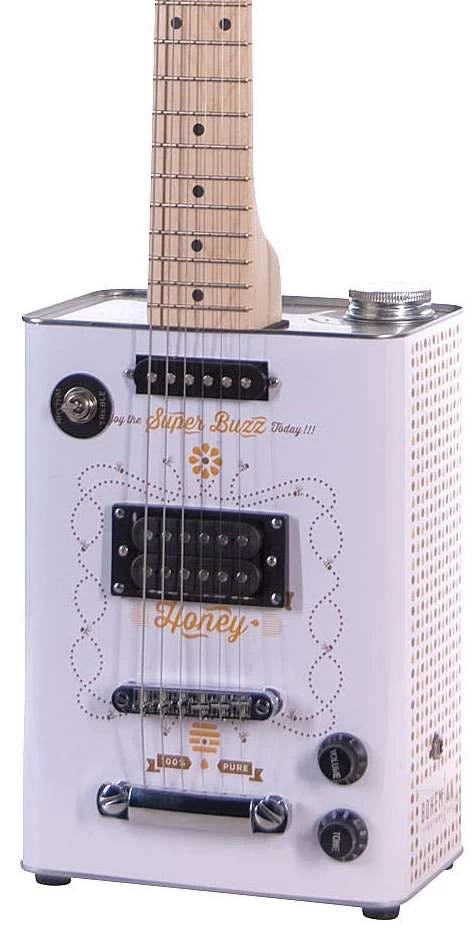 Bohemian Oil Can Guitar - Honey W/ 1 Single Coil & 1 Humbucker 2 Bohemian Oil Can Guitar - Honey W/ 1 Single Coil & 1 Humbucker - Image 2