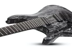 Schecter C-7 Multiscale Silver Mountain In Black/Silver Left Handed -Professional Guitar Store 394846 C 720SILVER20MOUNTAIN20MS20LH20146720NECK20JOINT