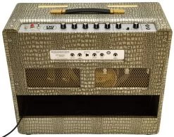Magnatone Super Fifteen Limited Edition 1x12 Combo In Croc Gold 12 Magnatone Super Fifteen Limited Edition 1x12 Combo In Croc Gold -Professional Guitar Store 400ECR GOLD Magnatone Super Fifteen Limited Edition 1x12 Combo in Croc Gold Back
