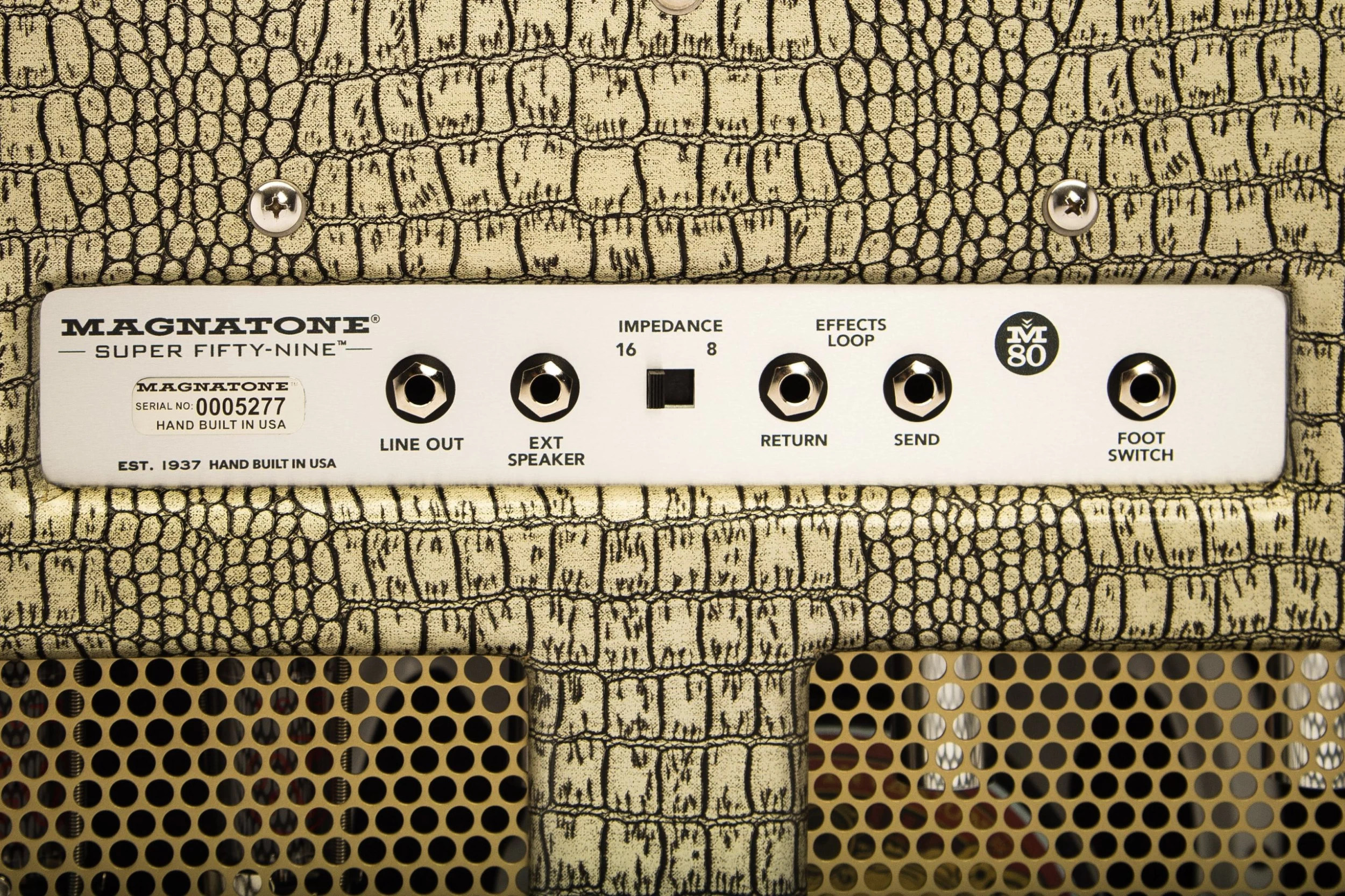 Magnatone Super Fifteen Limited Edition 1x12 Combo In Croc Gold 5 Magnatone Super Fifteen Limited Edition 1x12 Combo In Croc Gold - Image 5