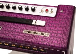 Magnatone Super Fifteen Limited Edition 1x12 Combo In Croc Purple 11 Magnatone Super Fifteen Limited Edition 1x12 Combo In Croc Purple -Professional Guitar Store 400ECR PURPLE Magnatone Super Fifteen Limited Edition 1x12 Combo in Croc Purple Angle1