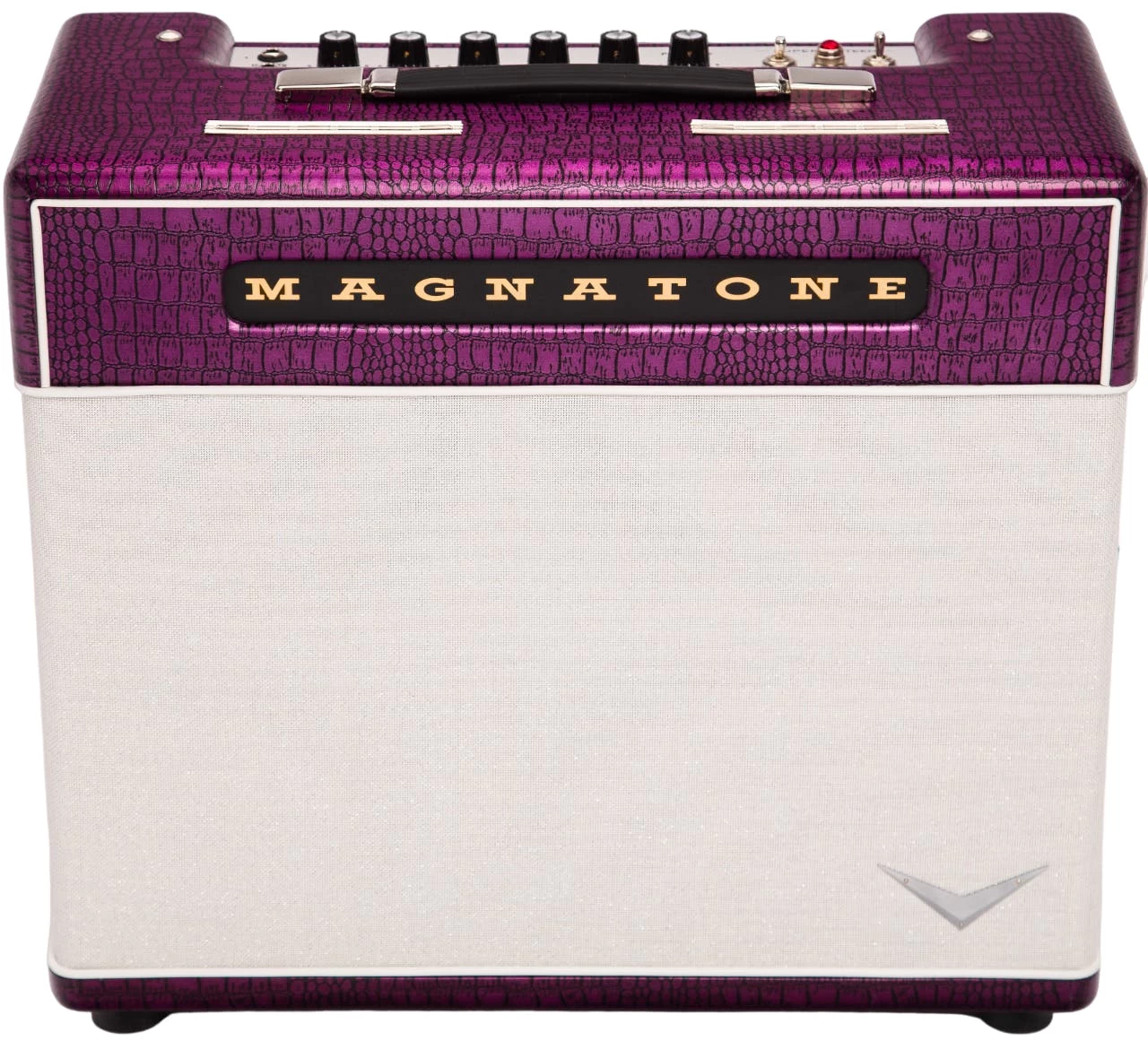 Magnatone Super Fifteen Limited Edition 1x12 Combo In Croc Purple 1 Magnatone Super Fifteen Limited Edition 1x12 Combo In Croc Purple