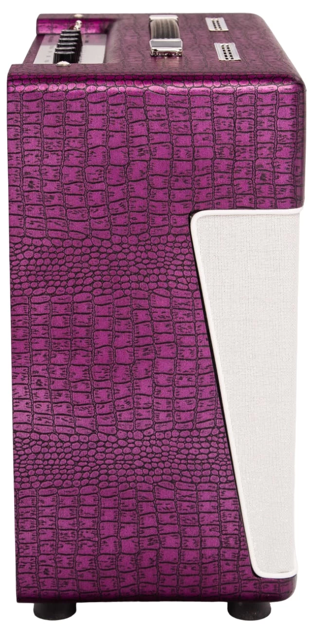 Magnatone Super Fifteen Limited Edition 1x12 Combo In Croc Purple 7 Magnatone Super Fifteen Limited Edition 1x12 Combo In Croc Purple - Image 7