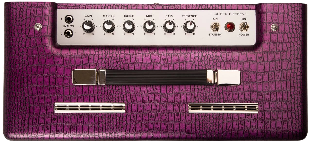 Magnatone Super Fifteen Limited Edition 1x12 Combo In Croc Purple 2 Magnatone Super Fifteen Limited Edition 1x12 Combo In Croc Purple - Image 2