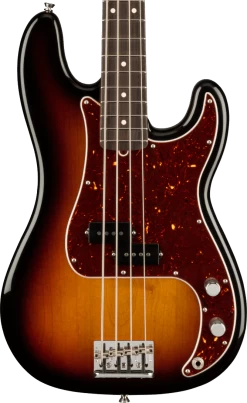 Fender American Professional II Precision Bass In 3 Tone Sunburst With Rosewood Fingerboard