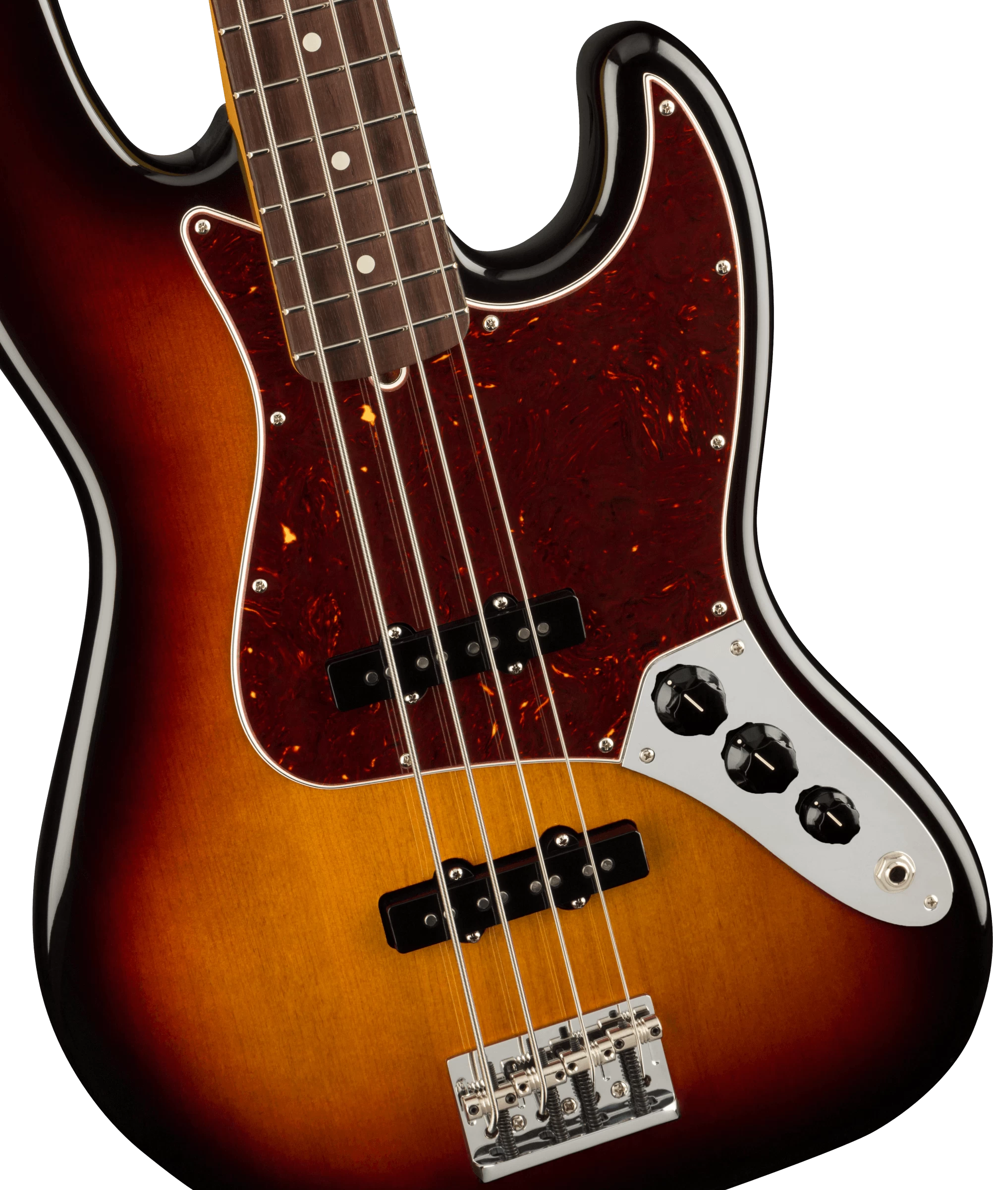 Fender American Professional II Jazz Bass In 3-Colour Sunburst With Rosewood Fingerboard 4 Fender American Professional II Jazz Bass In 3-Colour Sunburst With Rosewood Fingerboard - Image 4