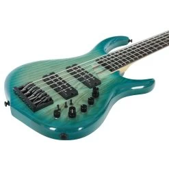 Sire Version 2 Marcus Miller M5 Swamp Ash 5 String Bass In Transparent Blue -Professional Guitar Store 408551 VER2M5SA5TBL2028529
