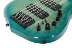 Sire Version 2 Marcus Miller M5 Swamp Ash 5 String Bass In Transparent Blue -Professional Guitar Store 408553 VER2M5SA5TBL2028729