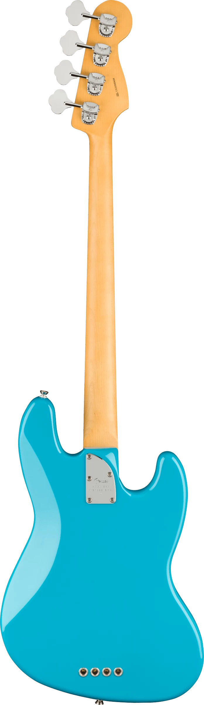 Fender American Professional II Jazz Bass Left Handed In Miami Blue With Maple Fingerboard 3 Fender American Professional II Jazz Bass Left Handed In Miami Blue With Maple Fingerboard - Image 3