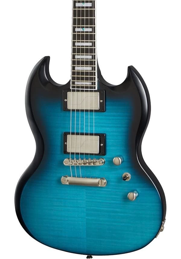 Epiphone SG Prophecy In Blue Tiger Aged Gloss