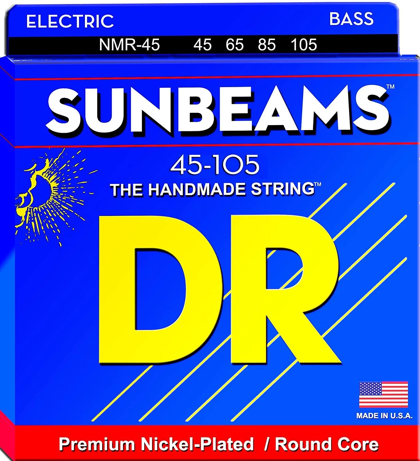 DR Sunbeams Nickel Plated Bass Strings Medium 45-105 1 DR Sunbeams Nickel Plated Bass Strings Medium 45-105