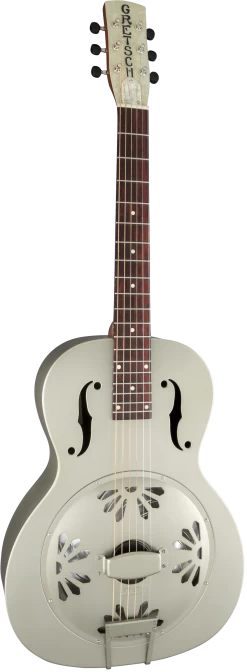 Gretsch G9201 Honey Dipper Round-Neck Brass Body Resonator Guitar -Professional Guitar Store 416428 Gretsch G9201 Honey Dipper Round Neck Brass Body Resonator Guitar Left