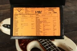 Fender Custom Shop 64 Jazz Bass Heavy Relic In Aged Olympic White -Professional Guitar Store 422766 R10477020282029