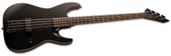 ESP LTD M-4 Black Metal Bass Guitar In Black Satin -Professional Guitar Store 427941 ESP LTD M 4 Black Metal Bass Guitar Black Satin Angle