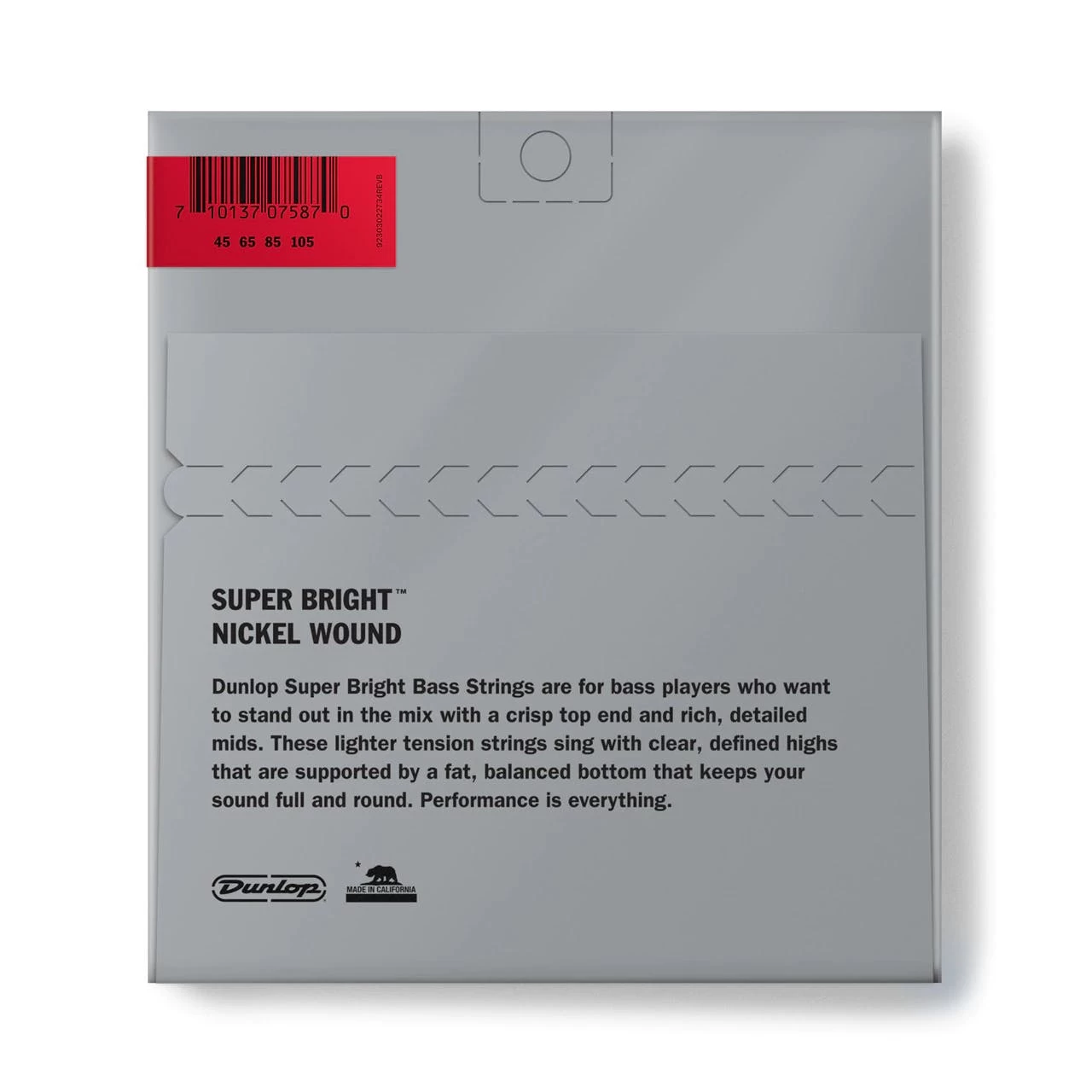 Dunlop Super Bright Nickel Wound Medium Scale Medium Bass Strings - 45-105 2 Dunlop Super Bright Nickel Wound Medium Scale Medium Bass Strings - 45-105 - Image 2