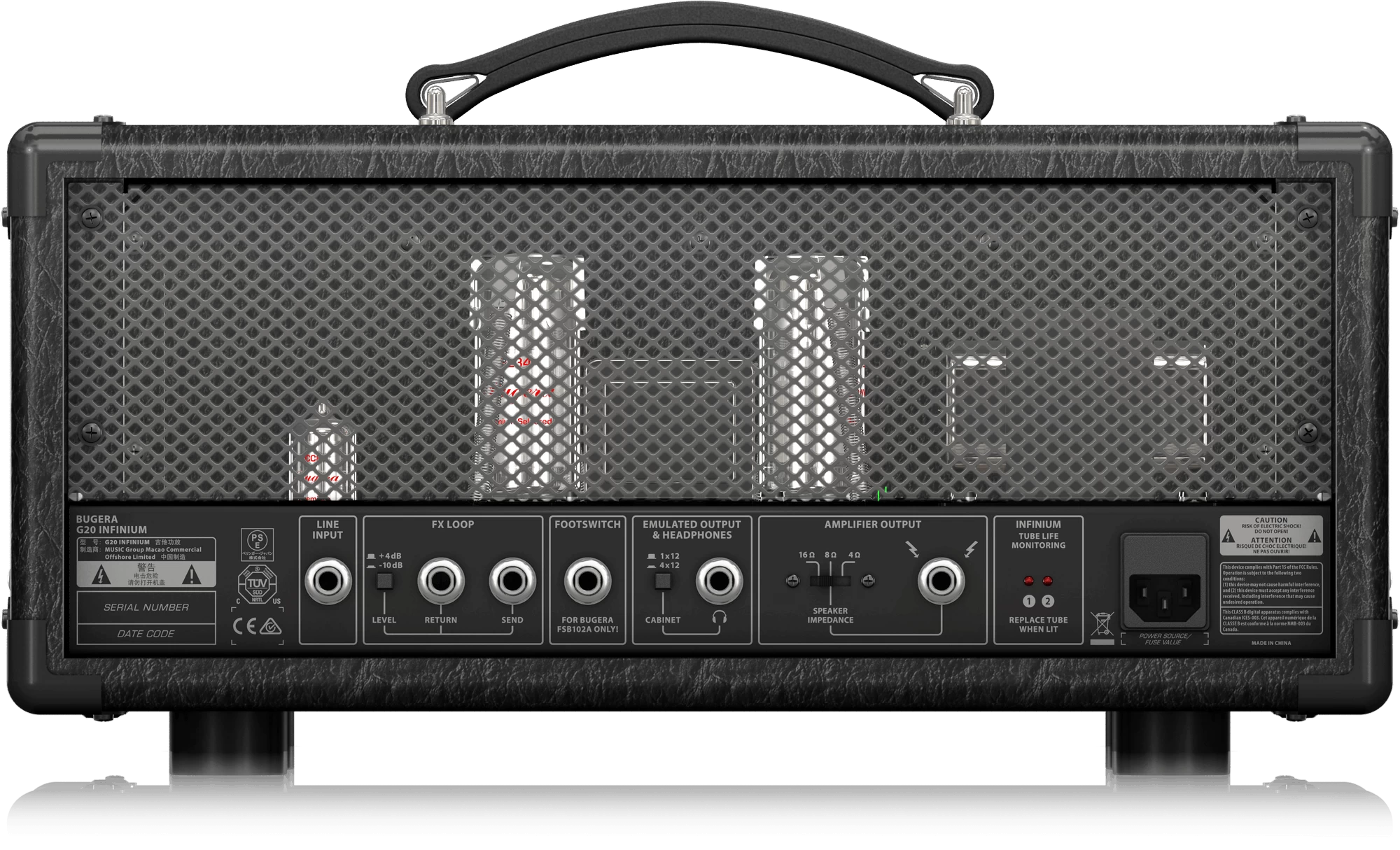 Bugera G20 INFINIUM 20-Watt Valve Amp Head 4 Bugera G20 INFINIUM 20-Watt Valve Amp Head - Image 4
