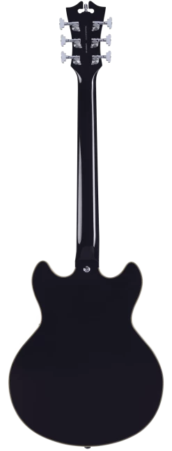 D'Angelico Premier Mini DC Semi-Hollow Electric Guitar In Black Flake 9 D'Angelico Premier Mini DC Semi-Hollow Electric Guitar In Black Flake -Professional Guitar Store 433569 Dangelico Premier Mini DC Double Cutaway Black Flake Back