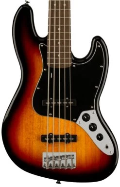 Squier Affinity Jazz Bass V In 3-Colour Sunburst With Indian Laurel Fingerboard