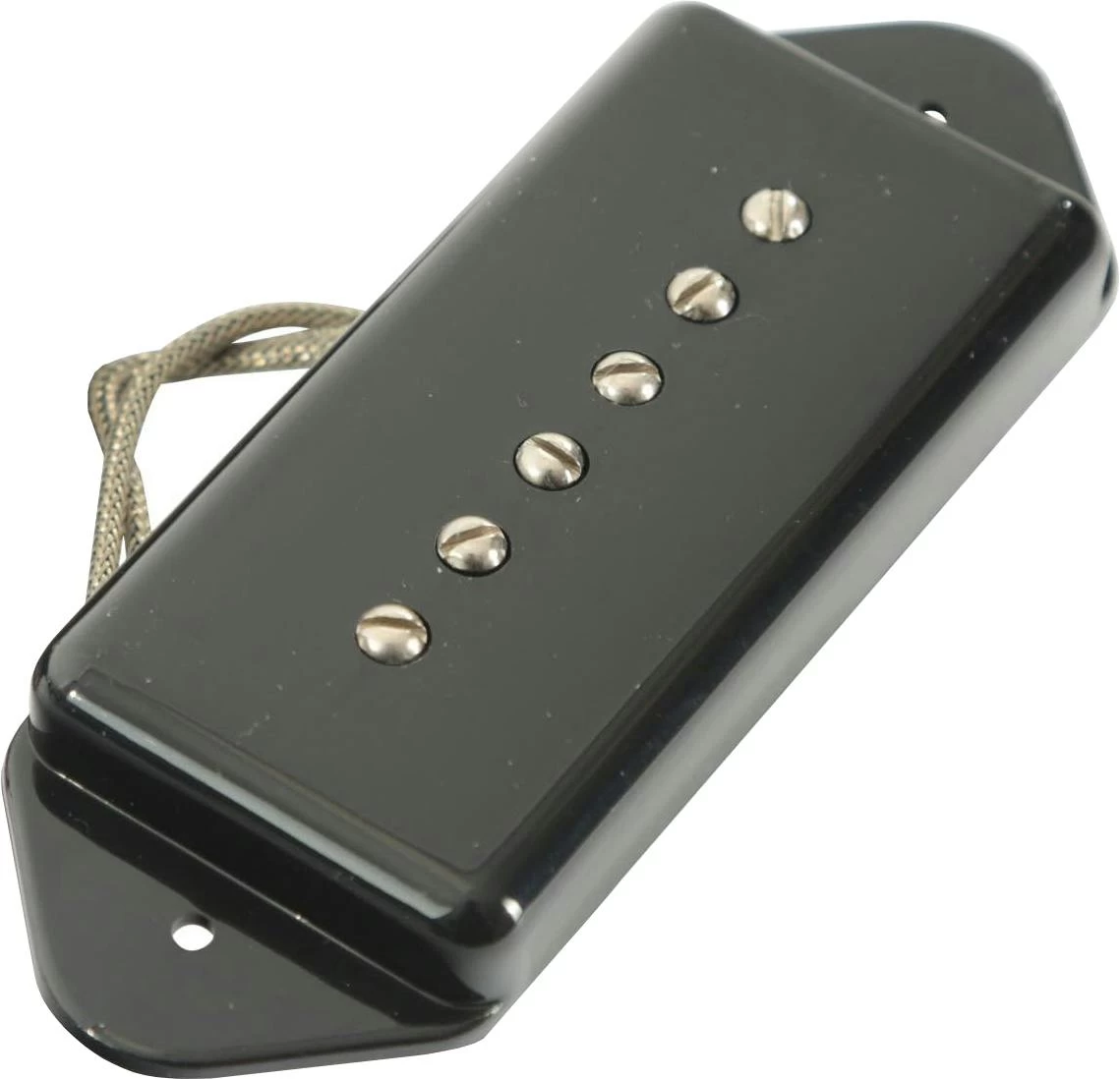 Lollar P-90 Dogear Bridge Tall Pickup In Black 1 Lollar P-90 Dogear Bridge Tall Pickup In Black