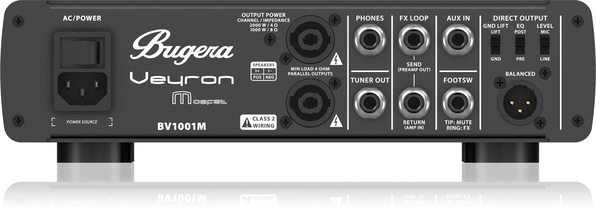 Bugera BV1001M 2000W Class-D Bass Amp Head 4 Bugera BV1001M 2000W Class-D Bass Amp Head - Image 4