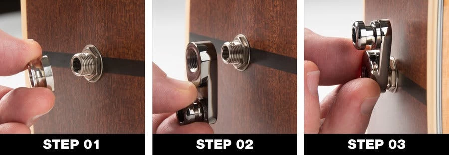 MusicNomad Acousti-Lok Strap Lock Adapter For Standard Output Jacks 2 MusicNomad Acousti-Lok Strap Lock Adapter For Standard Output Jacks - Image 2