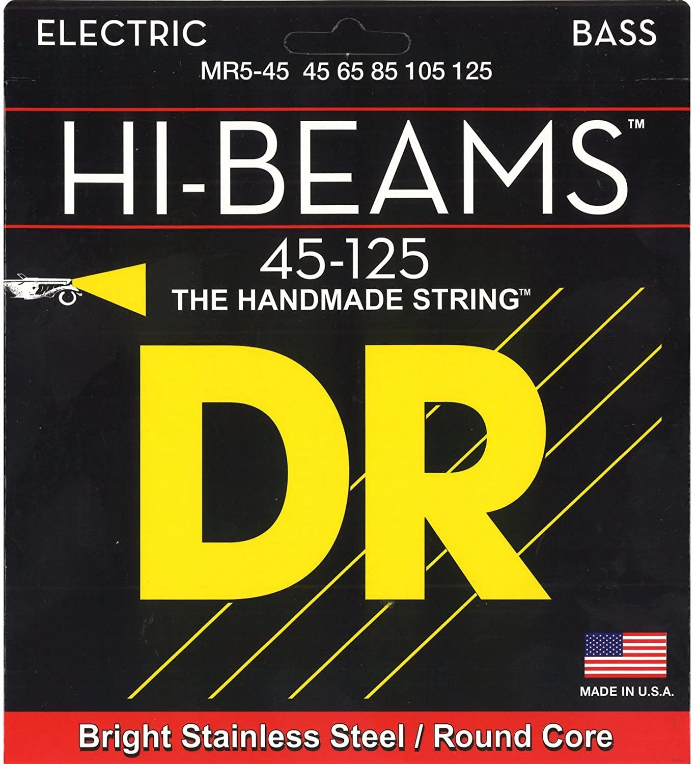 DR Strings HI-Beams Medium 5 String Bass Strings 45-125 1 DR Strings HI-Beams Medium 5 String Bass Strings 45-125