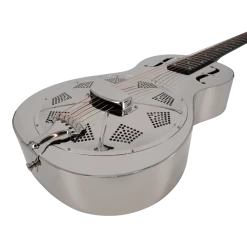 Recording King RM-993 Bell Brass Parlour Resonator Guitar In Nickel -Professional Guitar Store 448938 RM 9932028429