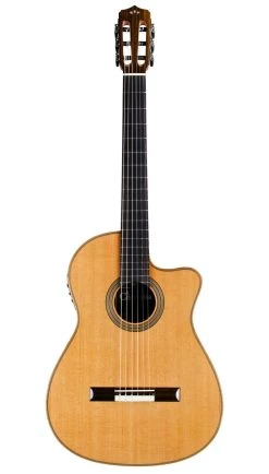 Cordoba Fusion Orchestra CE CEDAR Crossover Solid Cedar Acoustic -Professional Guitar Store 450263 Orchestra CE highlight front 1 1755x998 1