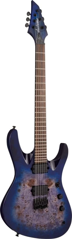 Jackson Pro Series Signature Chris Broderick Soloist HT6P In Transparent Blue -Professional Guitar Store 451401 Jackson Pro Series Signature Chris Broderick Soloist HT6P Transparent Blue Angle
