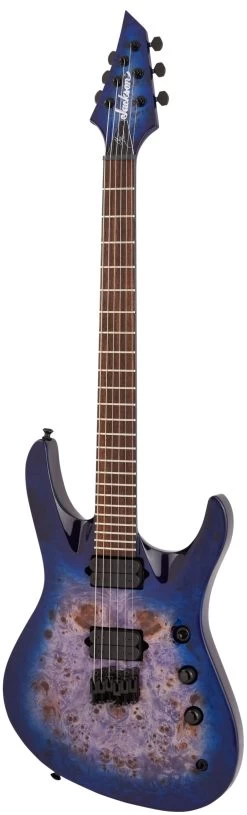 Jackson Pro Series Signature Chris Broderick Soloist HT6P In Transparent Blue -Professional Guitar Store 451402 Jackson Pro Series Signature Chris Broderick Soloist HT6P Transparent Blue Angle 2