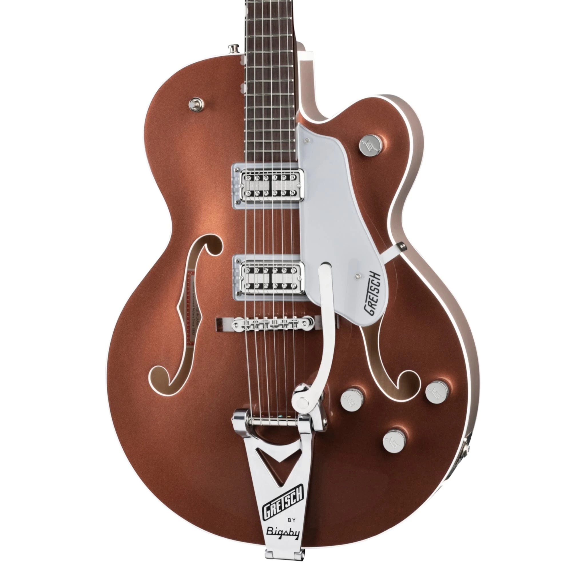 Gretsch G6118T Players Edition Anniversary In Two-Tone Copper Metallic And Sahara Metallic 1 Gretsch G6118T Players Edition Anniversary In Two-Tone Copper Metallic And Sahara Metallic