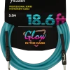 Fender Professional Glow In The Dark Cable In Blue 18.6ft