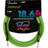 Fender Professional Glow In The Dark Cable In Green 18.6ft