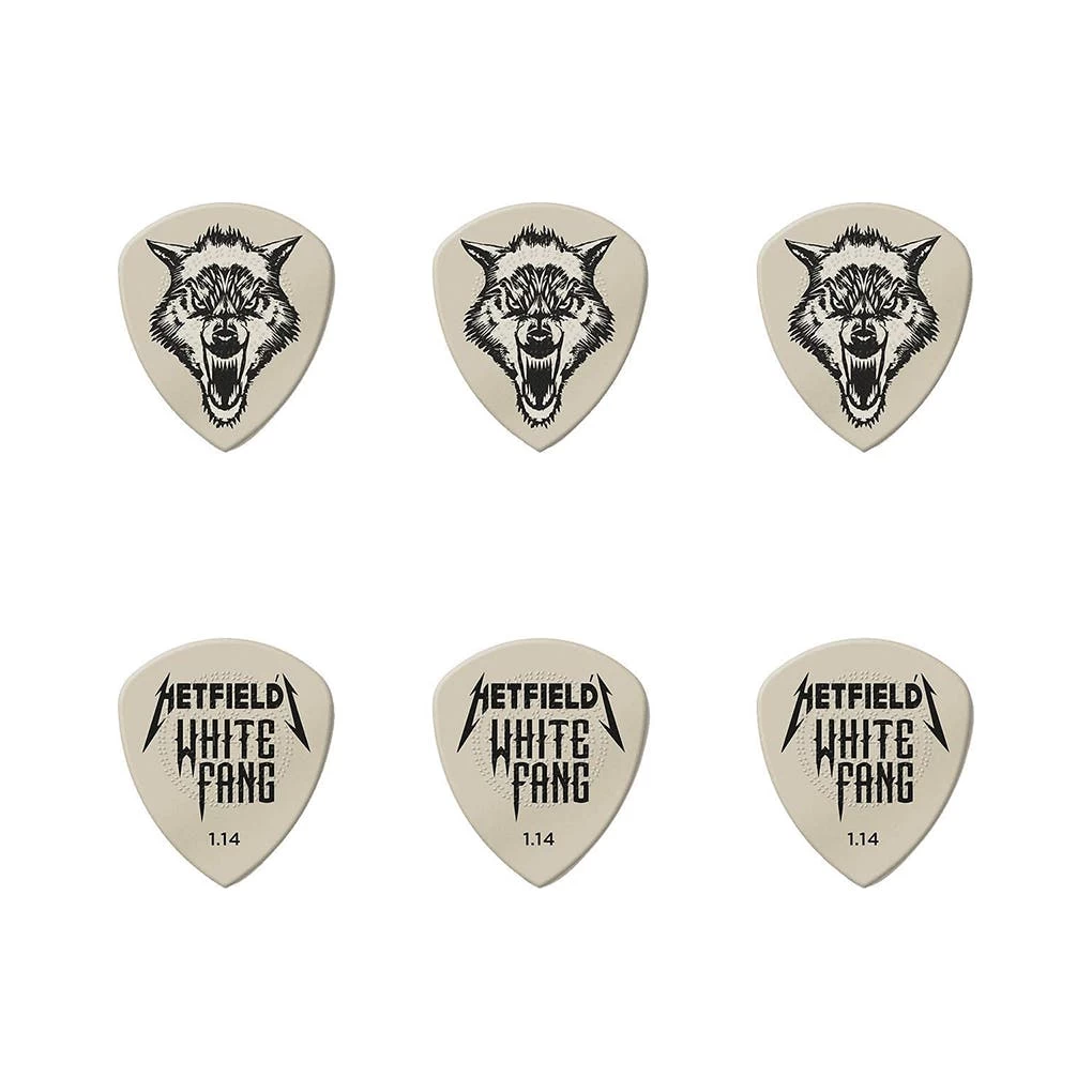 Dunlop Hetfields White Fang Custom Flow .73mm - Pick Tin 6 2 Dunlop Hetfields White Fang Custom Flow .73mm - Pick Tin 6 - Image 2