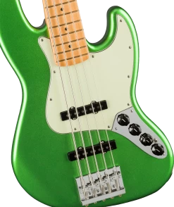 Fender Player Plus 5-String Jazz Bass V In Cosmic Jade Green -Professional Guitar Store 456142 Fender Player Plus Jazz Bass V Maple Fingerboard Cosmic Jade Pickups