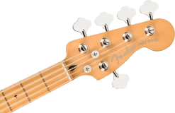 Fender Player Plus 5-String Jazz Bass V In Cosmic Jade Green -Professional Guitar Store 456143 Fender Player Plus Jazz Bass V Maple Fingerboard Cosmic Jade Headstock