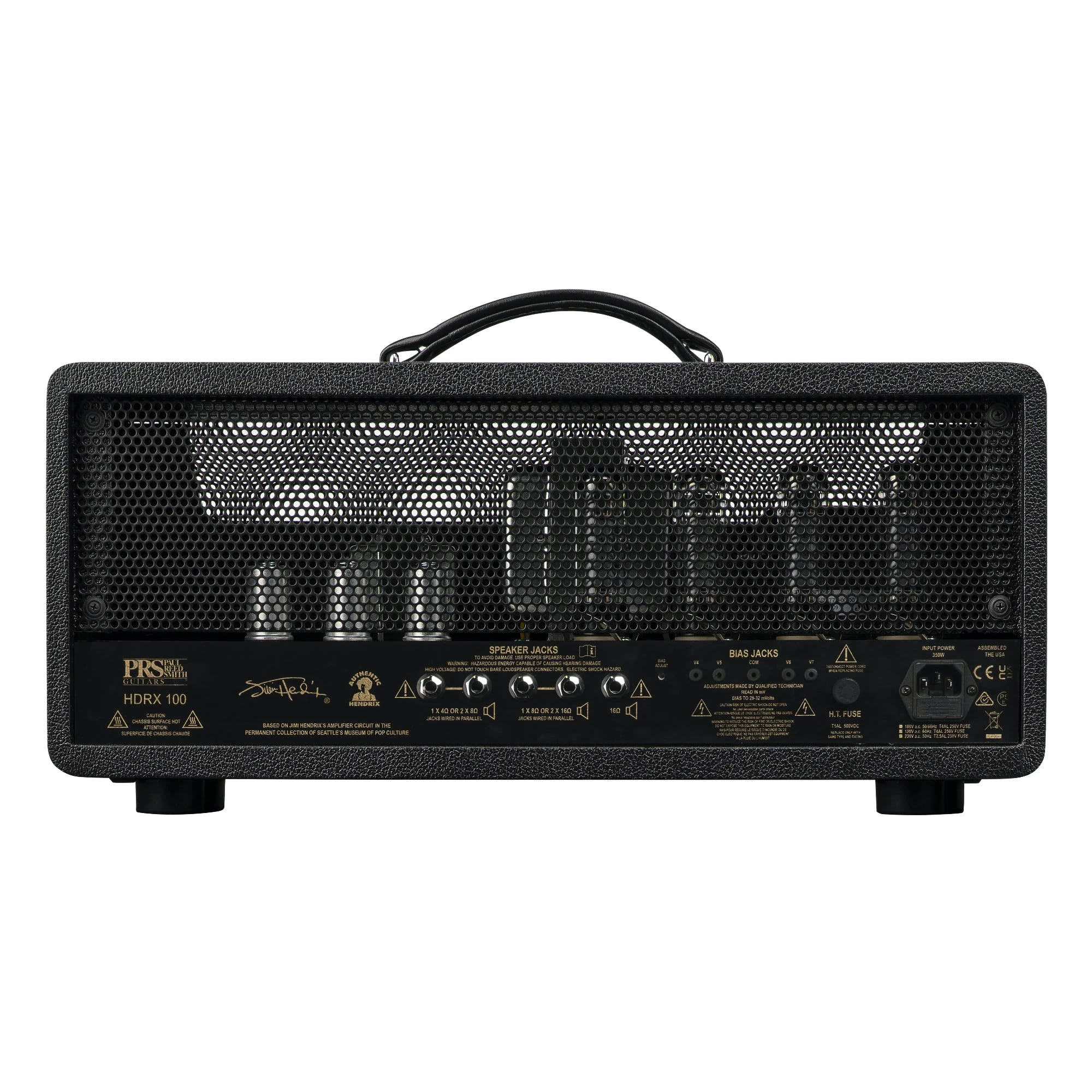 PRS HDRX 100 "Hendrix" Circuit Valve Amp Head In Black Tolex 3 PRS HDRX 100 "Hendrix" Circuit Valve Amp Head In Black Tolex - Image 3
