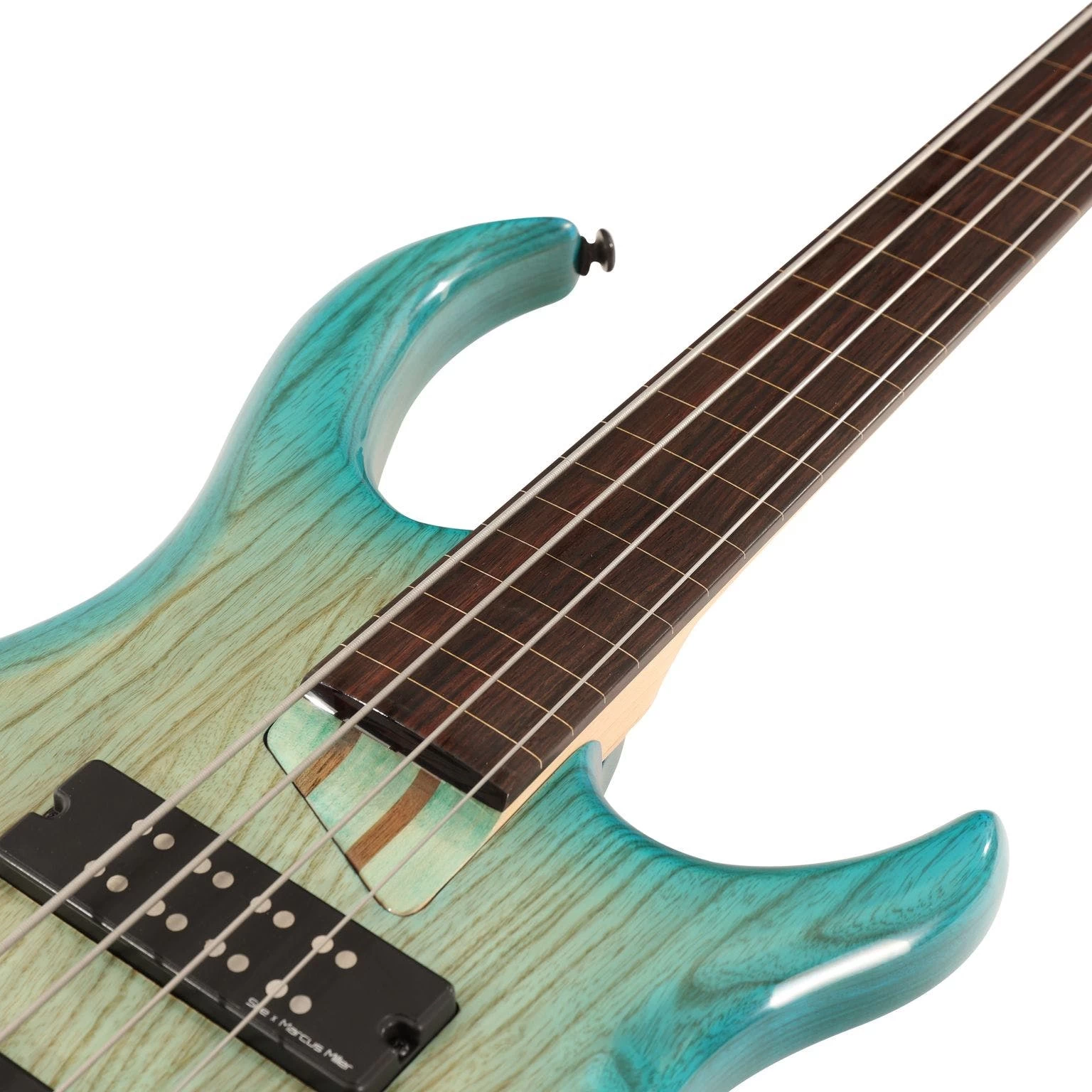 Sire Version 2 Updated Fretless Marcus Miller M5 Swamp Ash 4 String In Trans Blue 6 Sire Version 2 Updated Fretless Marcus Miller M5 Swamp Ash 4 String In Trans Blue - Image 6