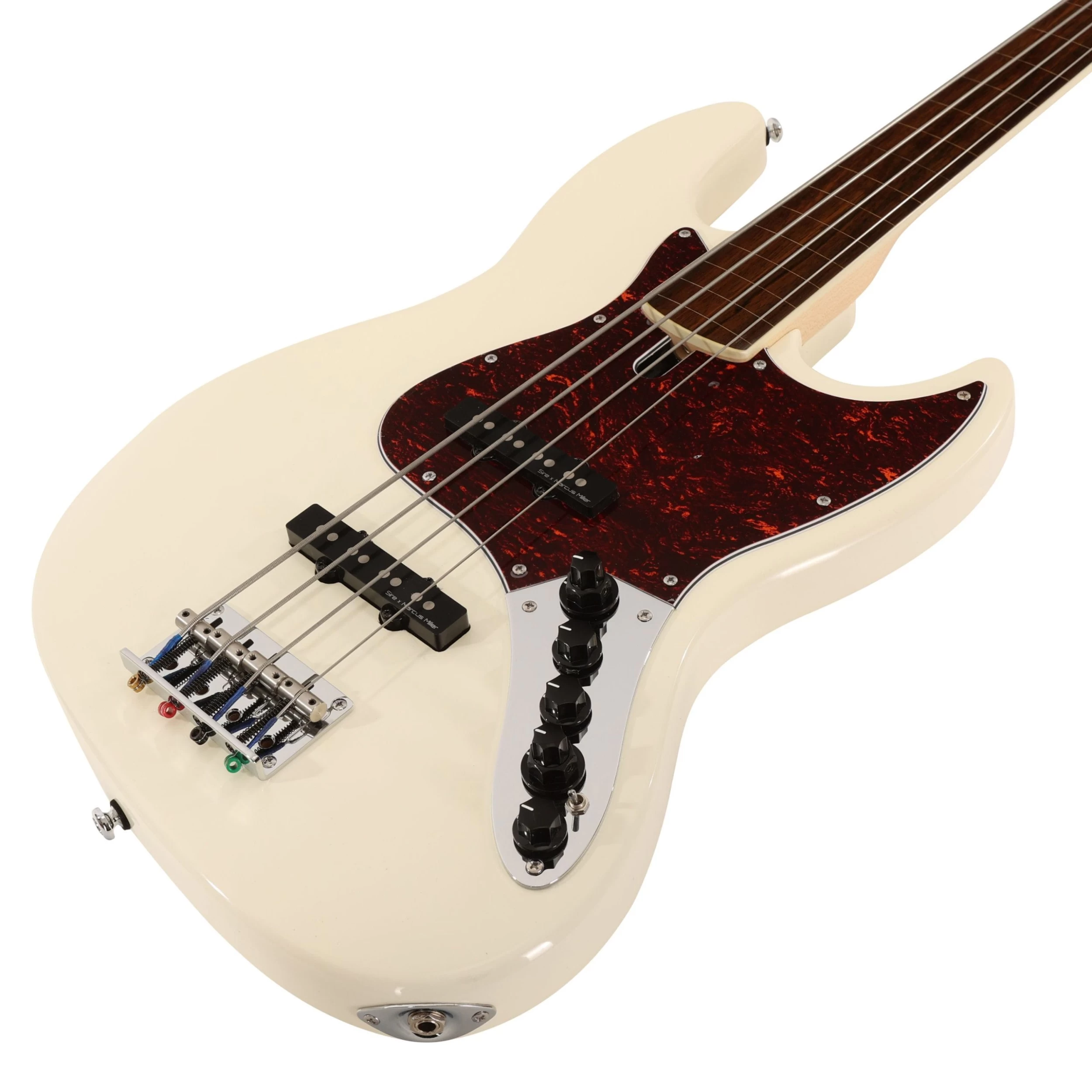 Sire Marcus Miller V7 2nd Generation Alder 4-String Fretless Bass Guitar In Antique White 4 Sire Marcus Miller V7 2nd Generation Alder 4-String Fretless Bass Guitar In Antique White - Image 4