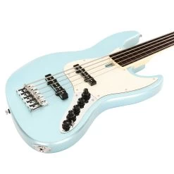 Sire Marcus Miller V7 2nd Generation Alder 5-String Fretless Bass Guitar In Lake Placid Blue -Professional Guitar Store 477014 V2UDFLV7A5LPB2028529