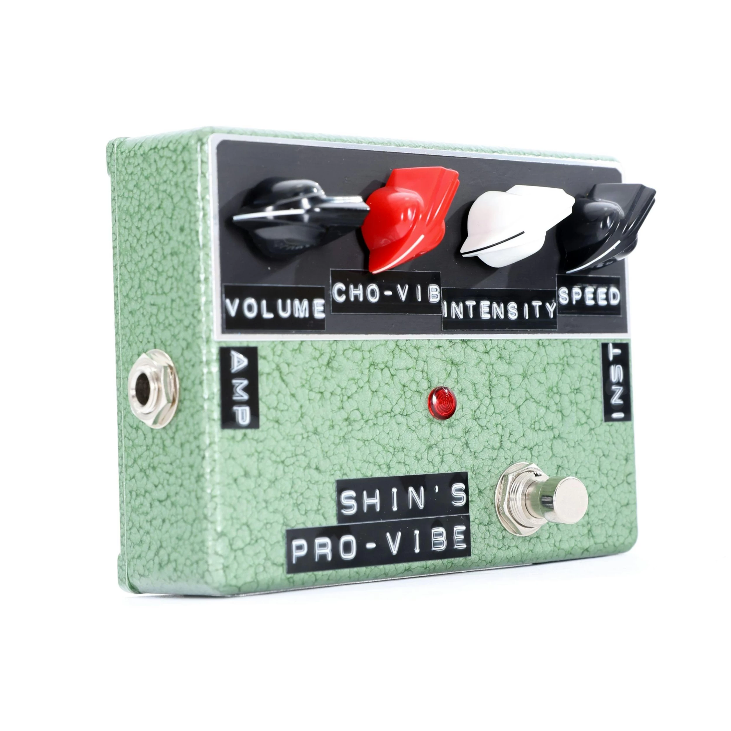 Shin's Music Pro Vibe Vibrato Pedal In Green Hammertone 2 Shin's Music Pro Vibe Vibrato Pedal In Green Hammertone - Image 2
