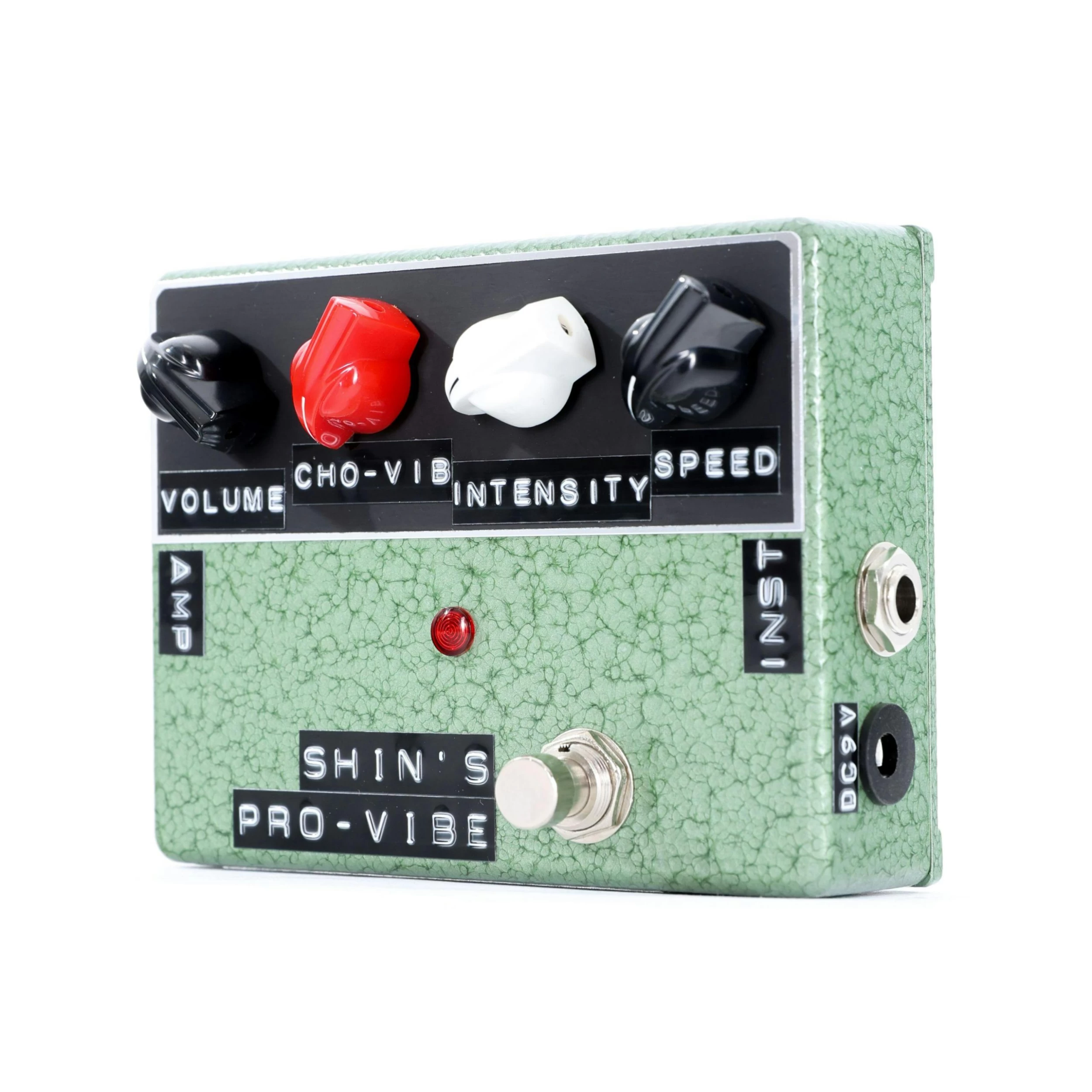 Shin's Music Pro Vibe Vibrato Pedal In Green Hammertone 3 Shin's Music Pro Vibe Vibrato Pedal In Green Hammertone - Image 3